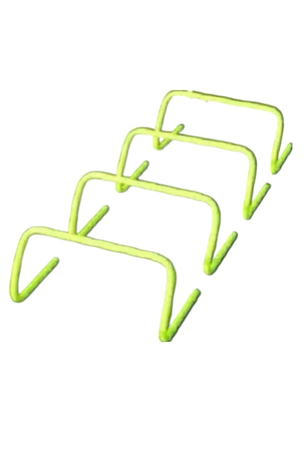 Speed Training Hurdles, Neon Green, 6 Inch, Set of 4, for Agility and Footwork Drills-image-19
