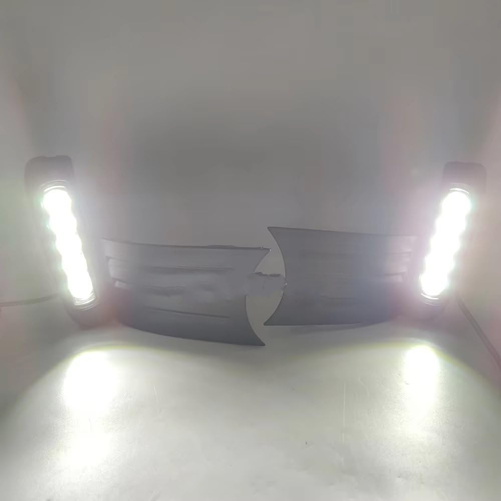Luz De Circulación Diurna Para Ajuste Para Jazz Sport RS 2011 2012 2013 Impermeable Coche DRL Conducción LED Diurna Cubierta Lámpara Antiniebla