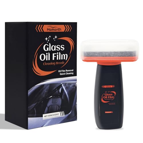 Vetro emulsione,Windshield Cleaner,Pulitore Vetri Auto,Detergente Vetri,Liquido Tergicristalli Auto,Oil Film Brush,Handheld Glass Oil Film Remover,100g