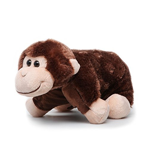 Pillow Chums Monty The Monkey 9.5" Cuddly Plush Pillow