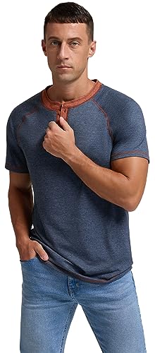 Image of Sailwind Mens Henley Long /Short Sleeve T-Shirt Cotton Casual Shirt