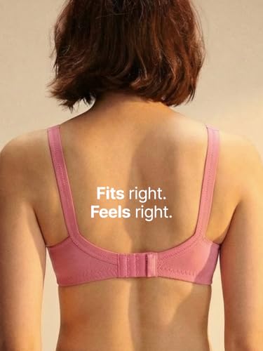 Image of INKURV Full Coverage Net Bra for Women Cotton| Comfortable Minimizer Bra for Heavy Breast Bra for Big Busts| Sag Lift Support Bra