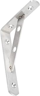 CRILSTYLEO Tripod Stainless Steel Shelf Wall Mounted Metal Plant Shelf Folding Shelf L Bracket Corner Brace Wall Mounted Shelf Supports Stainless Steel Bracket Stainless Steel Shelf Brackets