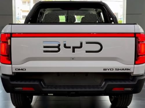 Luyhok Car Accessories Letter BYD Car Emblem Badge for BYD Shark Shark 6 Auto Letters 3M Adhesive Raised Decal（Gloss Black）