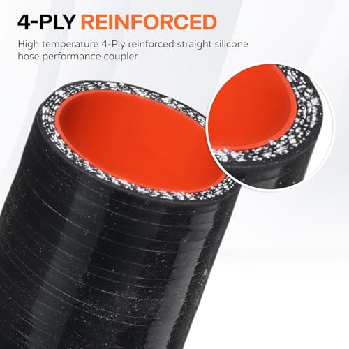 BEIJIULI 1.5" ID 90 Degree Silicone Elbow Coupler Hose with Stainless T-Bolt Clamp,Thickness 5mm,4" Leg Length,4 Layers Reinforced Turbo,Intercooler,Intake Radiator Piping by BEIJIULI - Used condition - Image 2