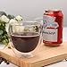 2pcs 8.5OZ/250ml Coffee Glasses Clear Insulated Coffee Mug, Glass Coffee Mug Double Wall Glass Coffee Mugs, Espresso Cup Glass Coffee Cups Double Wall Glass Tumbler For Latte Cappuccino Coffee