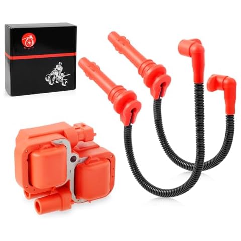 Moto1988 Ignition coil & Spark plug Wire Cap for Polaris RZR XP 4 S 900 1000 RS1 Turbo 2014-2023 4014296 4014295 4017695 4017694 4010425 Cover