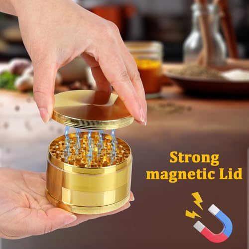 Comsuransly Spice Grinder(gold) (3 inch) - Image 4