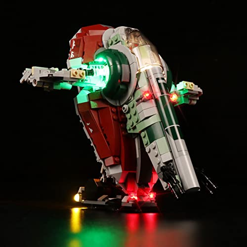 cooldac LED-Licht-Set für Lego Star Wars Boba Fett Raumschiff, Licht-Set kompatibel mit Lego 75312 Bausteinmodell, USB… – Bild 5