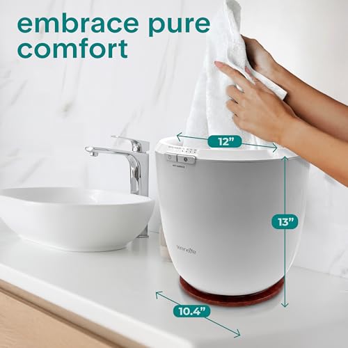 SereneLife Counter Towel Warmer Bucket - with Customized Fragrance for Spa and Bathroom, Luxury Towel Heater, Auto Shut Off, Fits 1 Large Towel, Blanket, Bathrobe, PJs (Cherry) by SereneLife - Used condition - Image 7