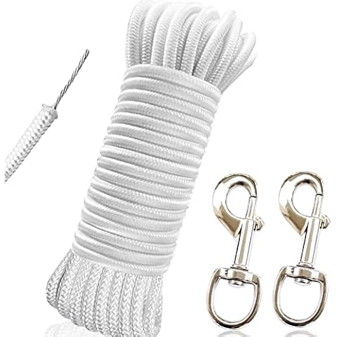 RUSON 50ft Flag Pole Rope and Clips Kit Cover