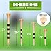 SAPLIZE Golf Tees Bamboo Tees, Pack of 100 (3-1/4