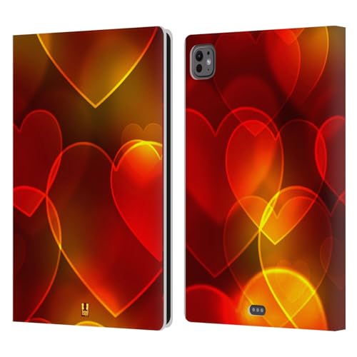 Étui portefeuille cuir iPad Pro 11 M4/M5 2024 2025 Coeur Bokeh