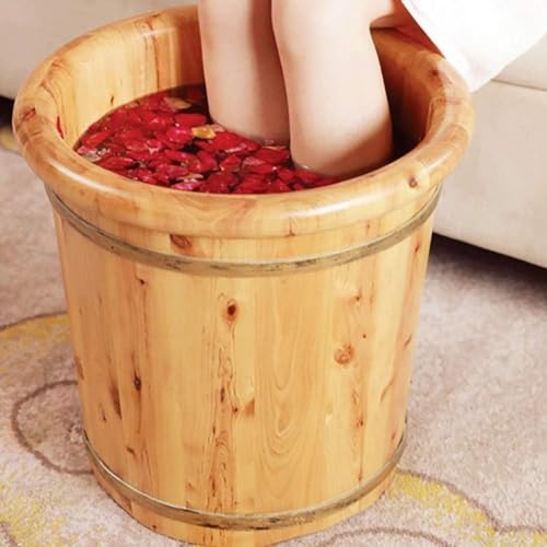 Cubeta de madera para baño de pies Spa y masaje miniatura 3