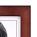 Malden 5x7 Picture Frame - Wide Real Wood Molding, Real Glass - Dark Walnut