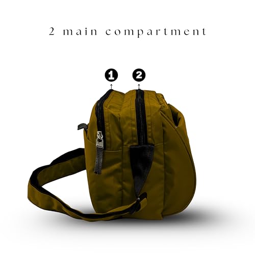 Image of I. B. H IBH Stylish Sling Bag for Men & Women CrossBody small Passport Travel side massanger one strap shoulder bag With Antitheft pocket also Waterproof Durable Adjustable
