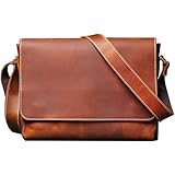 [INSUBATE] ンメンズレトロ大容量本革ショルダーバッグ メッセンジャーバッグ 斜め掛けバッグカジュアル ビジネス 自転車 通勤 鞄 （GD-0129） (brown)