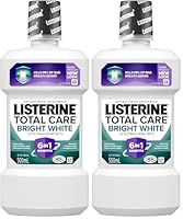 Listerine Total Care Bright White Mouthwash 500mL (Pack of 2)