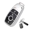 minghaoyuan Autosleutel Cover voor Mercedes Benz, Autosleutel Cover Compatibel met Mercedes-Benz 3 Knop, voor Mercedes…