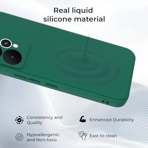Image of A rtistque Back Cover Case for Realme 15 Pro with Camera Protection | Shockproof TPU|Stylish Protective Design|Slim Fit|Ultra Matte| Back Cover - Green