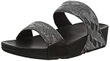 sandalias fitflop ofertas Suela: Caucho antideslizante Fitflop Lulu Glitz Slides, Sandalias con cuña Mujer, All Black, 38 EU