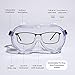 WSGG Medical Goggles, FDA Registered Safety Goggles Fit Over Glasses, Clear Wide-Vision Anti-Fog Eye Protection for Men and Women, Protective Eyewear for Lab, Hospital, Airplane, Workplaces(1 pack)