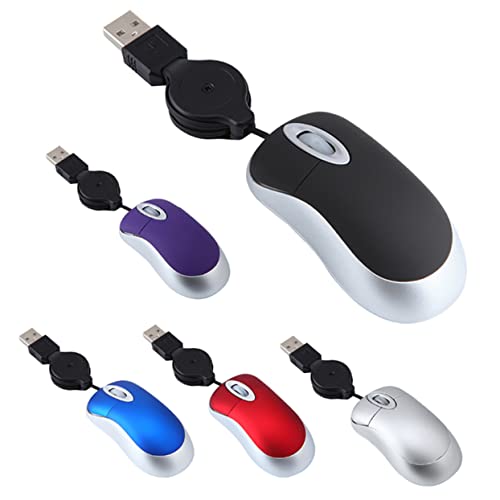 Ratón de computadora ambidiestro de 1600 dpi con cable para un control óptico preciso 5