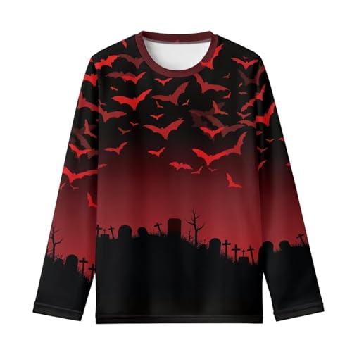 Boys Tee Cool Long Sleeve Casual T-Shirt Sports Basketball Climbing Pullover Lightweight Breathable Cozy Tees4