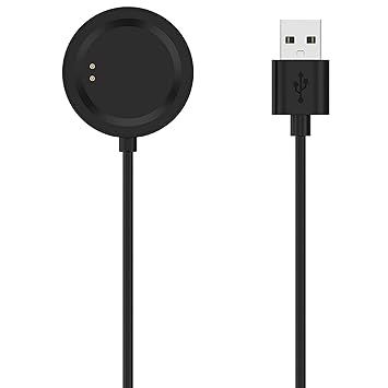 TASLAR Magnetic Charger Holder Dock Adapter Accessories with 3.3 Feet Micro USB Charging Cable for OnePlus Watch, Black (ONLY for ONEPLUS Watch)