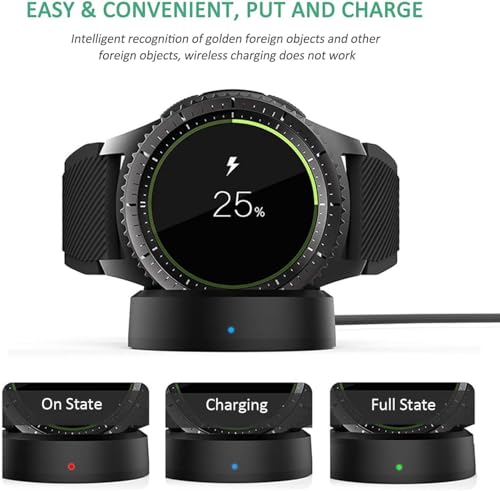 Image of GIANAC Charger for New Galaxy Watch 42mm /46mm, Upgraded Charging Cradle Dock for Samsung Galaxy Watch SM-R800 /R810 /R815 Smart Watch Charger