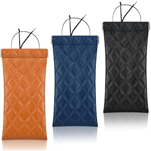 Hifot Leather Soft Glasses Case 3 Pack Cover