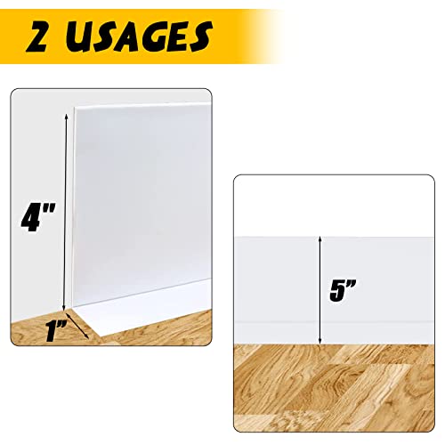 VinylWallBase 5'' x 40 Ft FlexibleBaseboardMoldingTrim CoveBase