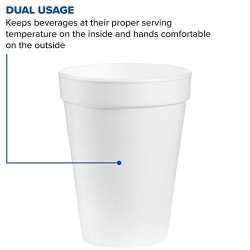 Dart Drc14J16 Styrofoam Insulated Foam Cups, 14 Oz (Pack Of 25), White #TOP3