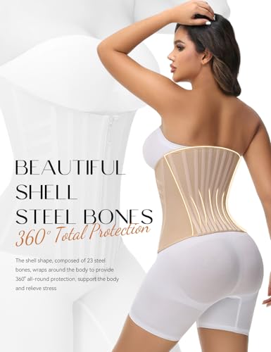 Image of SHAPSHE Waist Trainer for Women Tummy Control Corset Sport Workout Body Shaper Postpartum Belly Band Gym