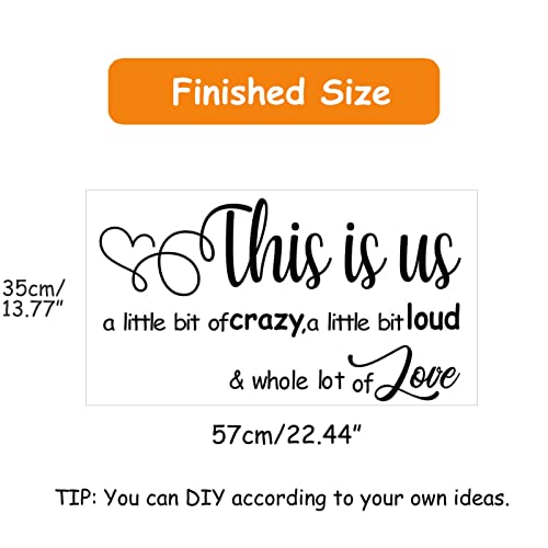 Wall Stickers, Wall Decorations For Living Room Family Inspirational Quote Decal Diy Art Mural Decor For Home Decoration Bedroom Living Room (Home-1-H) #TOP1