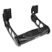 Bully BBS-1101S Black Bull Series Universal Truck Aluminum Adjustable Side Hoop Step Single Piece Black Powder Coated Includes Mounting Brackets - Fits Various Trucks from Chevy (Chevrolet), Ford, Toyota, GMC, Dodge RAM and Jeep
