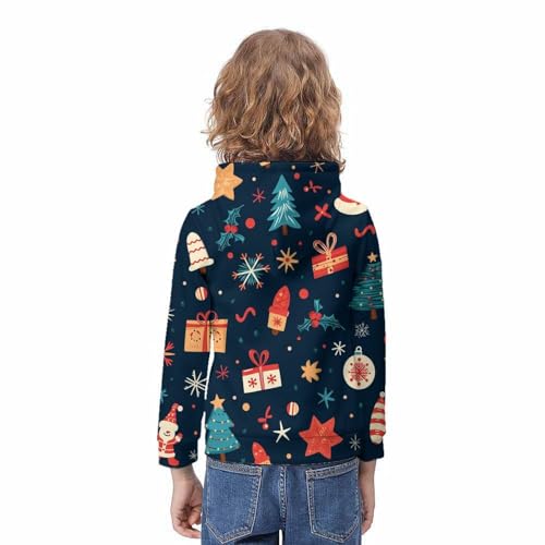 Pull sport casual pour enfants avec poches et sweat à capuchon 3D