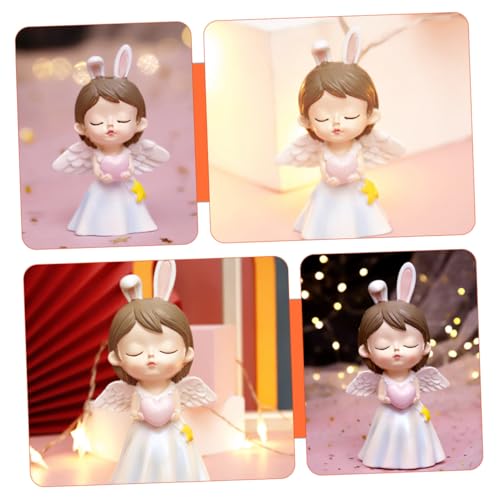 Figurita de amor pequeña lámpara de noche para mesa miniatura 6