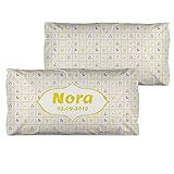 Oreiller Personalisé en tissu élastique de première qualité 100% polyester de 155 g / m2. Toucher doux et délicat.