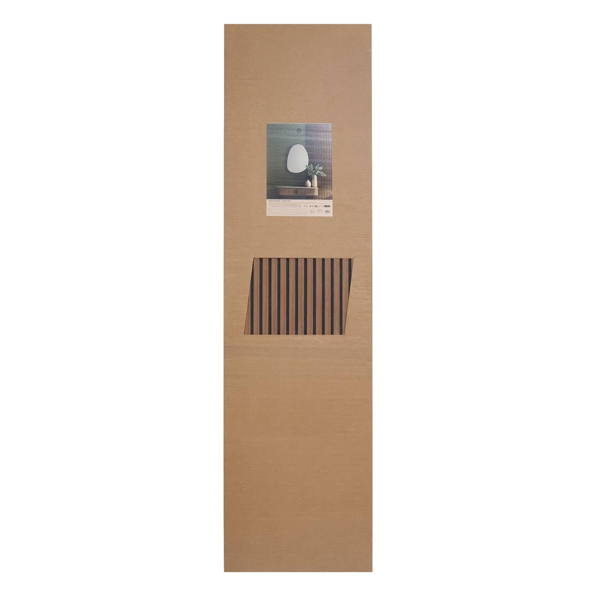 Atmosphera Créateur d'intérieur - Pannello Decorativo in Legno di Colva - 240x60cm - Finitura Noyer - Riduzione del Rumore
