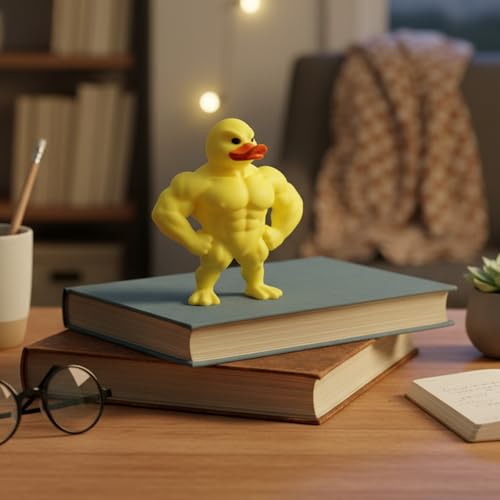 Figurilla de Pato Musculoso Novabright 7x6x2.5 cm miniatura 3