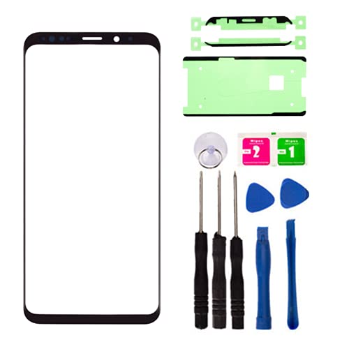 Vitre avant Samsung S8 Galaxy SM-G950 noir de 5,8 pouces pour ecran