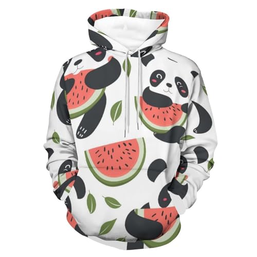 Panda pastèque sweat à capuche unisexe taille S