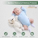 TASTELIFE Bamboo Mattress Protector Twin Size 100% Waterproof 3D Air Fabric Cooling Mattress Cover with 8”-21” Deep Pocket Soft Breathable Noiseless Bed Protector