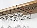 Bafvt Wine Glass Holder - Stemware Rack Under Cabinet - 304 Stainless Steel Hanger Storage Shelf, Fit for The Cabinet 0.8“ or Less (black, 3 Rows)