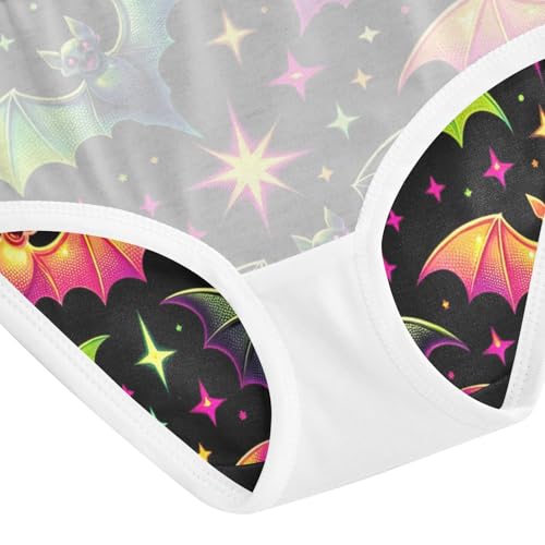Halloween Bat Black Toddler Underwear Girls, Girls' Underwear, 2T–8 Years4