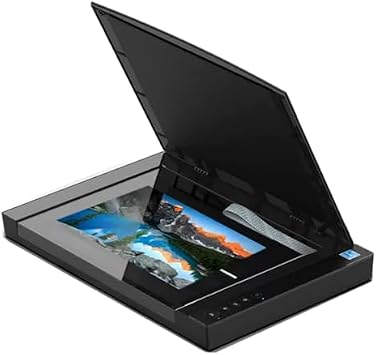 A3 Large Format Flatbed Scanner, 1200 DPI Document & Photo & Book Scanner, Scan 12" X 16.8" in 8 Sec, Auto-Scan, with LED Light Source, for Library, School