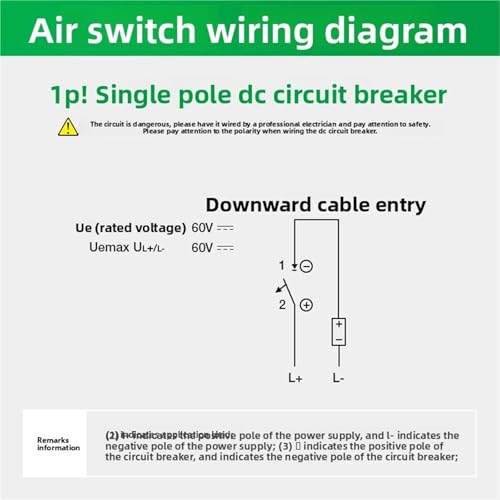 Disjoncteur électrique CC 60V 32A éviter courts-circuits batteries - 3