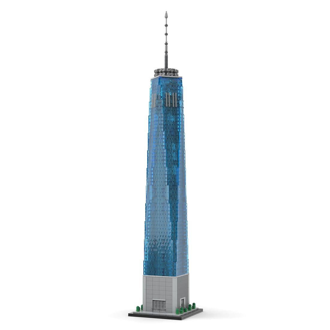 Architecture World Trade Center Skyline Building Set, 1:800 Modular Building Landmark Model Kit for Adults to Build, Creative Office Home Décor Gifts for Adult - 3153 Pieces