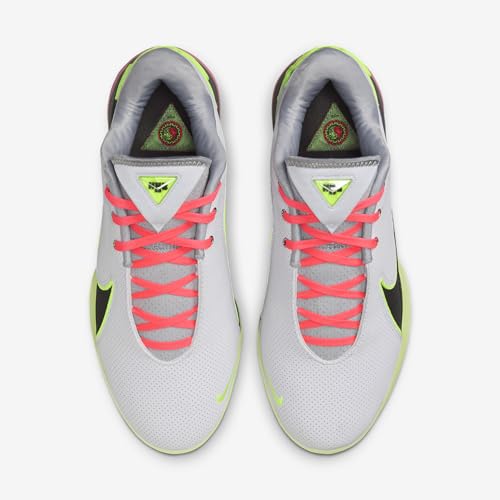 Nike Lebron XXII Crown Jewel Basketball Shoes (FZ1094-101, White/Medium Ash/Hot Lava/Volt Glow) Size 8.5